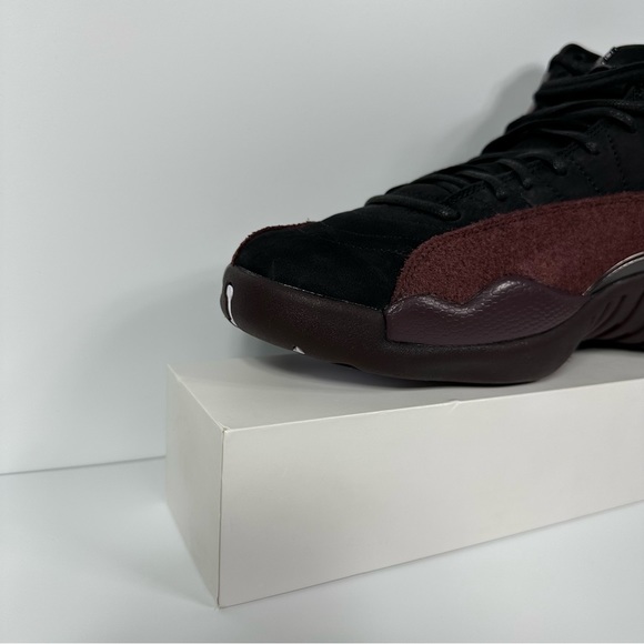 AIR JORDAN 12 RETRO SP X A MA MANIERE MENS SHOES NUBUCK SUEDE MAROON BURGUNDY - Picture 7 of 12